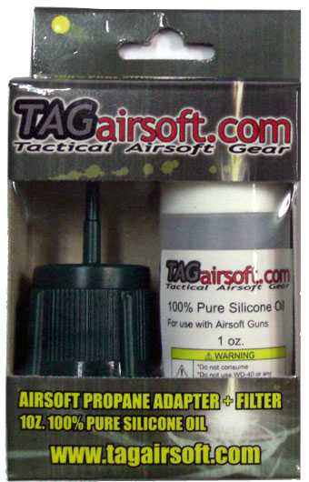 TAG Propane Adapter & 1oz Silicone Oil