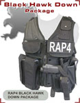 Black Hawk Down Vest w/ Black Bird Paintball Pistol