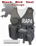 Black Bird Paintball Pistol Vest Package with Marker