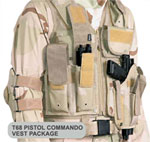 T68 Paintball Pistol Commando Vest Package with Marker