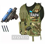 RAMX50 Vest Combo Paintball Package with Marker